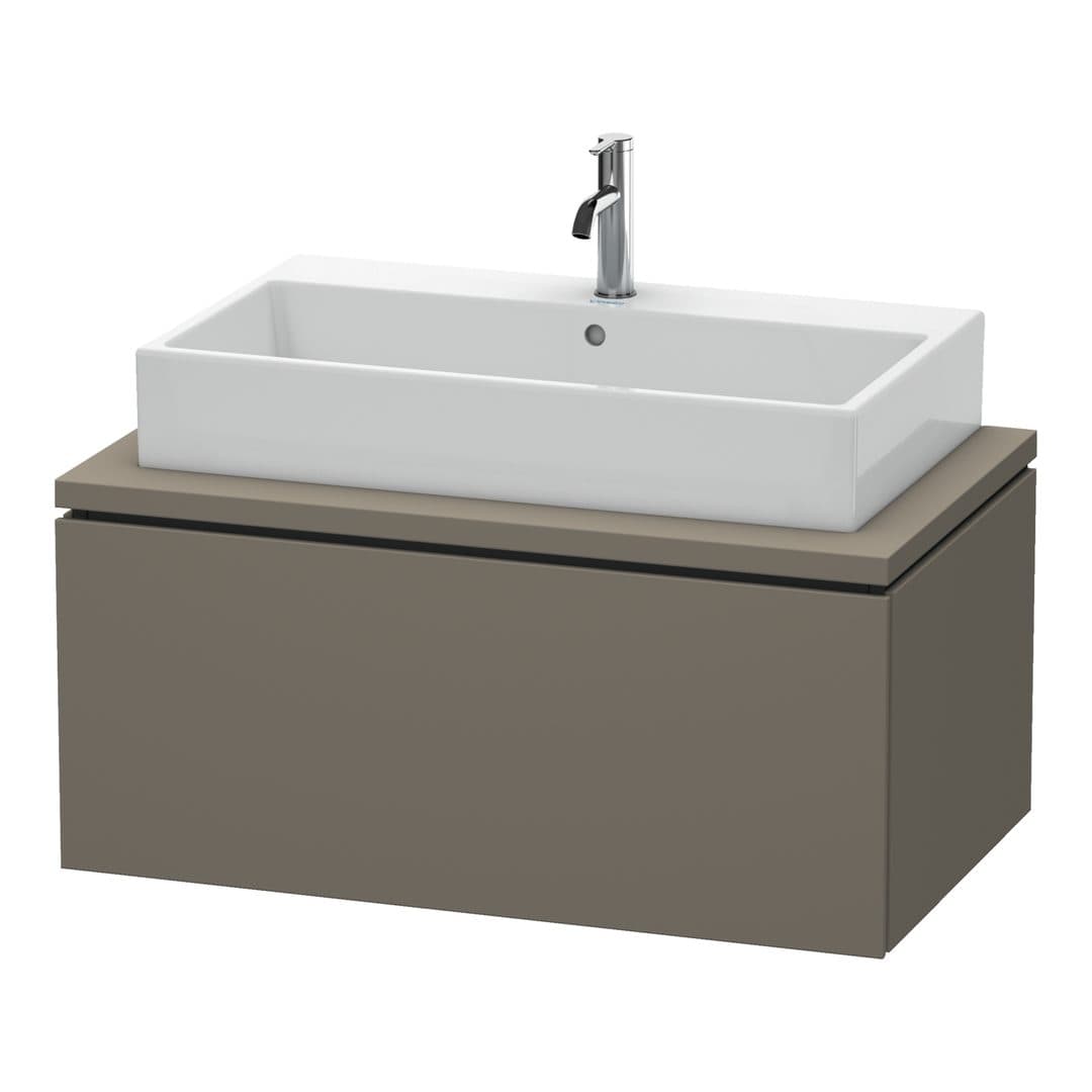 Duravit L-Cube – Έπιπλο Νιπτήρα – 920 mm, για κονσόλα, 1 συρτάρι, νιπτήρας κέντρο – Flannel Grey Satin Matt, Lacquer (LC581309090)