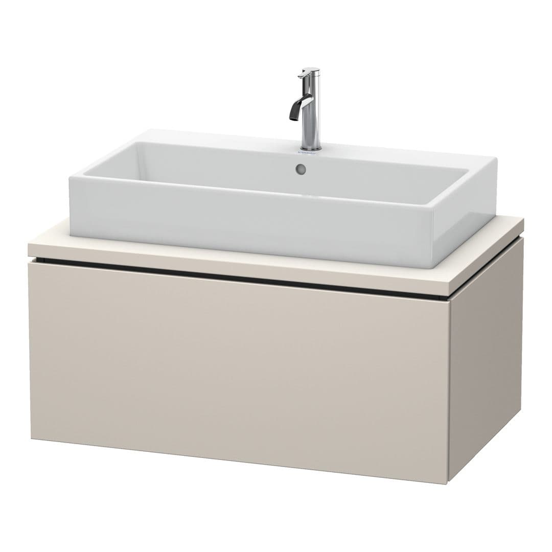 Duravit L-Cube – Έπιπλο Νιπτήρα – 920 mm, για κονσόλα, 1 συρτάρι, νιπτήρας κέντρο – Taupe Matt, Decor (LC581309191)