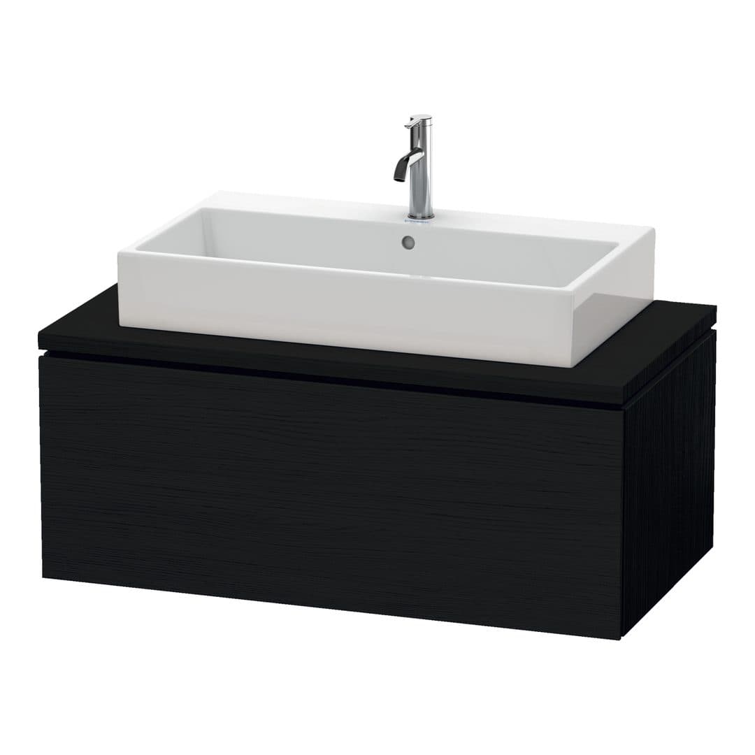 Duravit L-Cube – Έπιπλο Νιπτήρα – 1020 mm, για κονσόλα, 1 συρτάρι, νιπτήρας κέντρο – Black oak Matt, Decor (LC581401616)