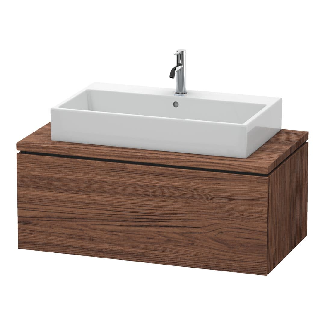 Duravit L-Cube – Έπιπλο Νιπτήρα – 1020 mm, για κονσόλα, 1 συρτάρι, νιπτήρας κέντρο – Walnut dark Matt, Decor (LC581402121)
