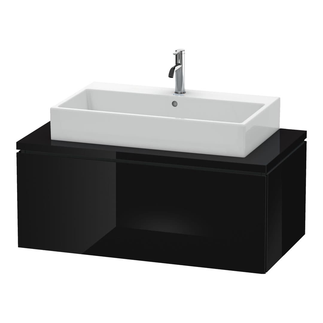 Duravit L-Cube – Έπιπλο Νιπτήρα – 1020 mm, για κονσόλα, 1 συρτάρι, νιπτήρας κέντρο – Black High Gloss, Lacquer (LC581404040)