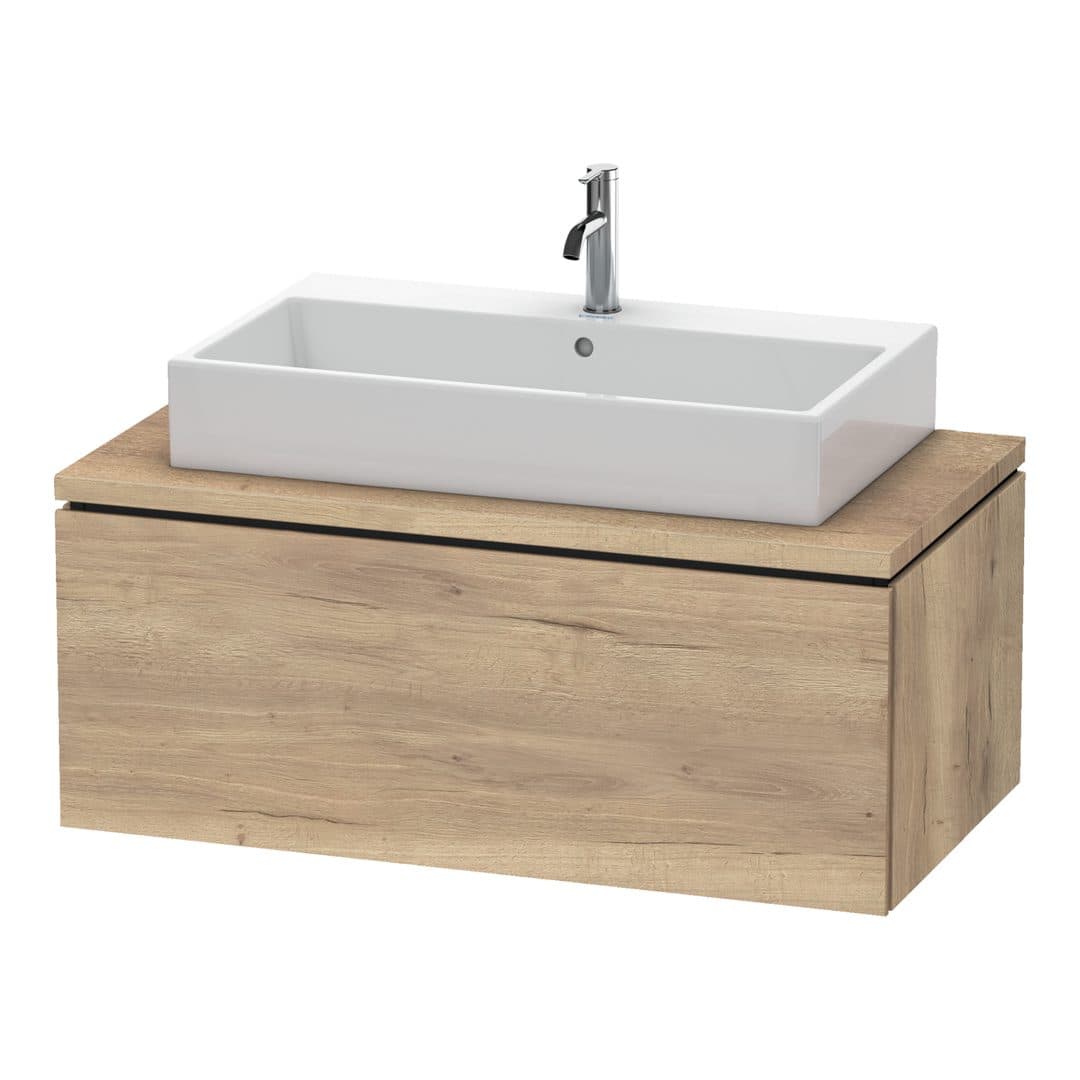 Duravit L-Cube – Έπιπλο Νιπτήρα – 1020 mm, για κονσόλα, 1 συρτάρι, νιπτήρας κέντρο – Marbled Oak Matt, Decor (LC581405555)