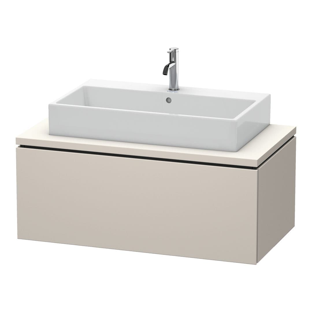 Duravit L-Cube – Έπιπλο Νιπτήρα – 1020 mm, για κονσόλα, 1 συρτάρι, νιπτήρας κέντρο – Taupe Matt, Decor (LC581409191)