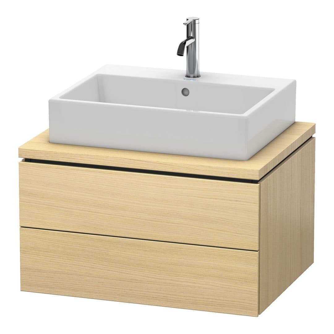 Duravit L-Cube – Έπιπλο Νιπτήρα – 720 mm, για κονσόλα, 2 συρτάρια, νιπτήρας κέντρο – Mediterranean oak Matt, Real wood veneer (LC581607171)