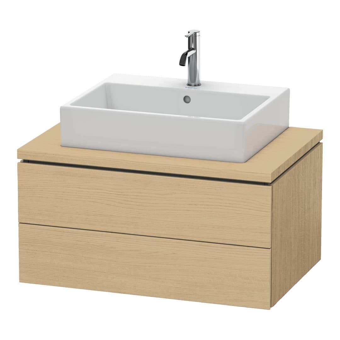 Duravit L-Cube – Έπιπλο Νιπτήρα – 820 mm, για κονσόλα, 2 συρτάρια, νιπτήρας κέντρο, 820 x 547 x 400 mm – Natural oak, Decor (LC581703030)