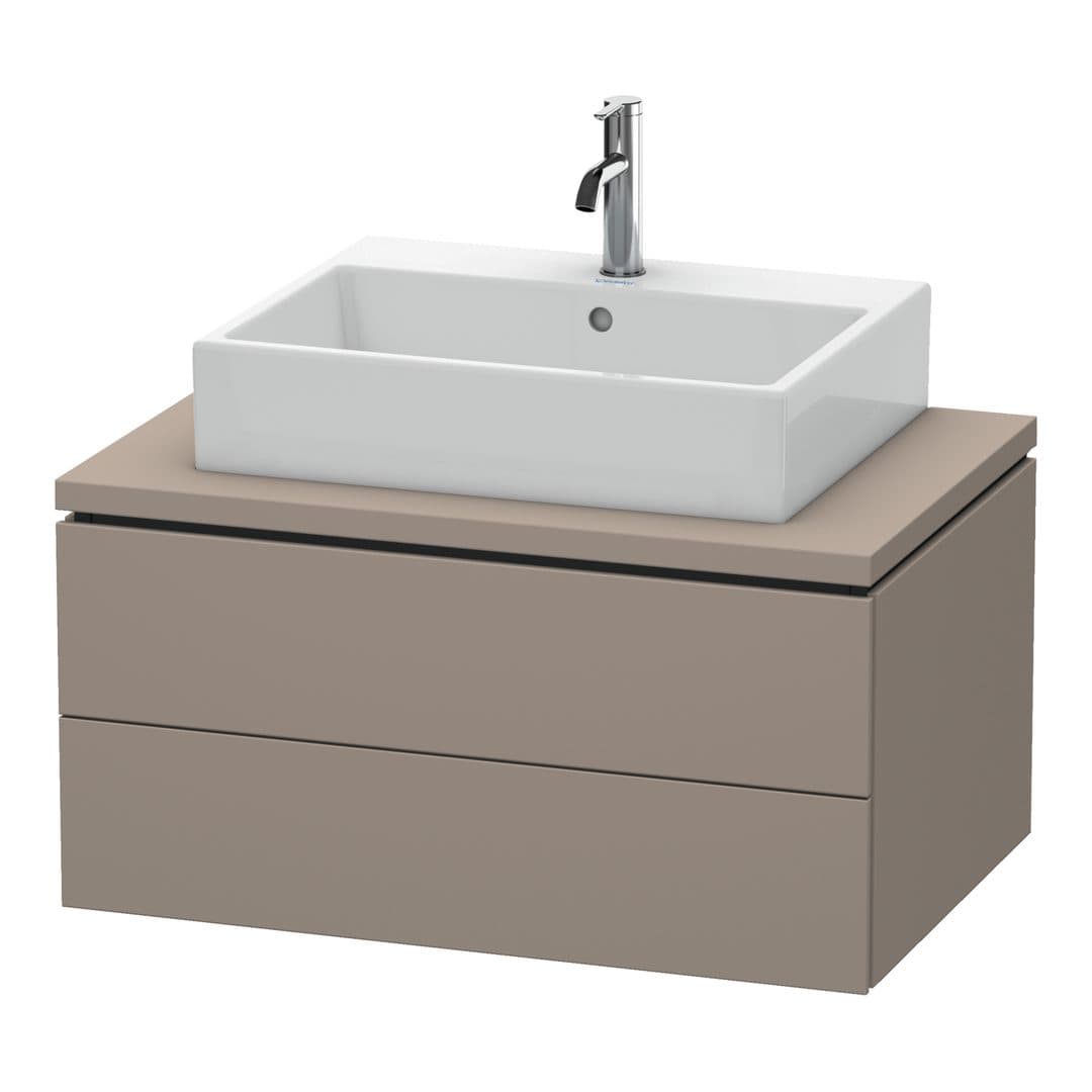 Duravit L-Cube – Έπιπλο Νιπτήρα – 820 mm, για κονσόλα, 2 συρτάρια, νιπτήρας κέντρο, 820 x 547 x 400 mm – Basalte Matt, Decor (LC581704343)