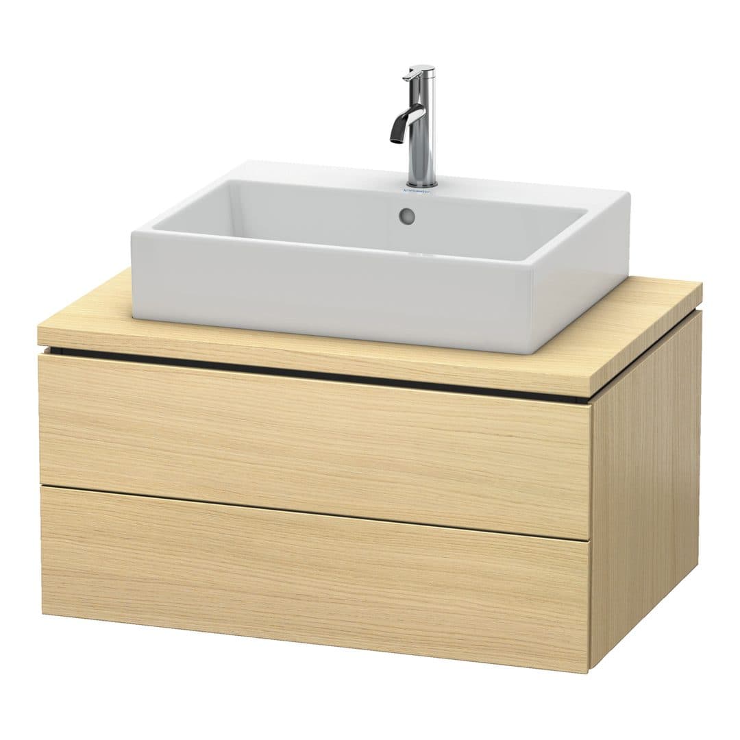 Duravit L-Cube – Έπιπλο Νιπτήρα – 820 mm, για κονσόλα, 2 συρτάρια, νιπτήρας κέντρο, 820 x 547 x 400 mm – Mediterranean oak Matt, Real wood veneer (LC581707171)
