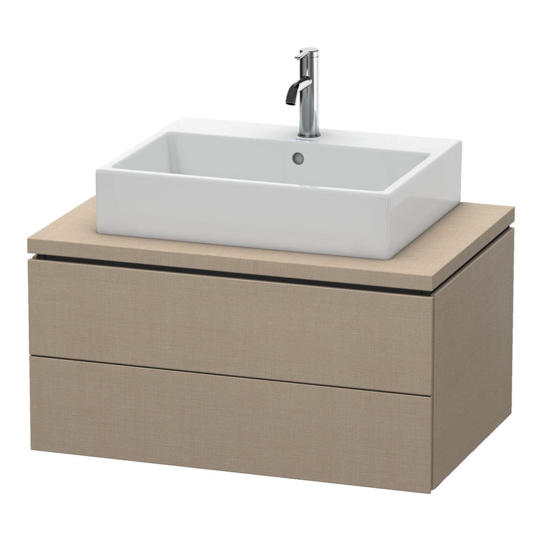 Duravit L-Cube – Έπιπλο Νιπτήρα – 820 mm, για κονσόλα, 2 συρτάρια, νιπτήρας κέντρο, 820 x 547 x 400 mm – Linen Matt, Decor (LC581707575)