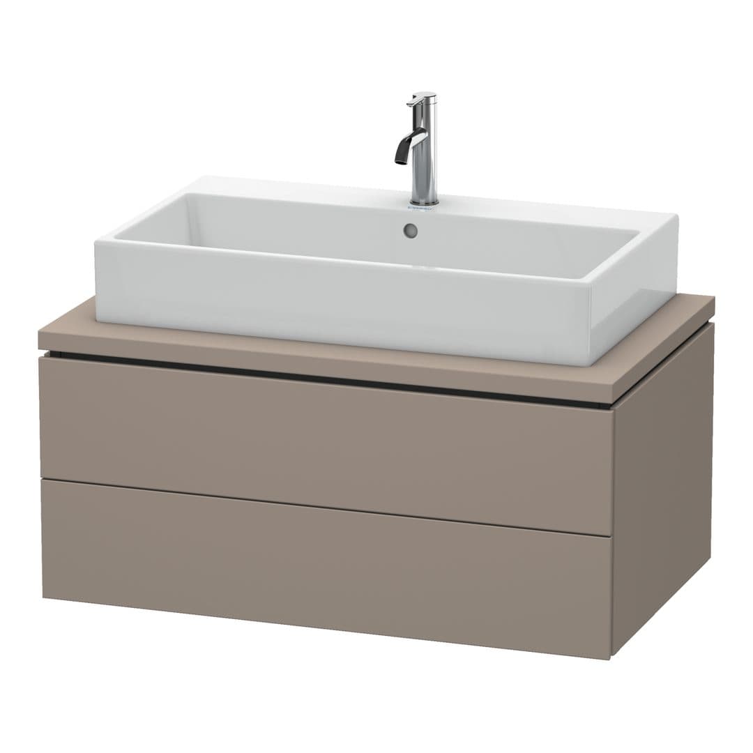 Duravit L-Cube – Έπιπλο Νιπτήρα – 920 mm, για κονσόλα, 2 συρτάρια, νιπτήρας κέντρο – Basalte Matt, Decor (LC581804343)
