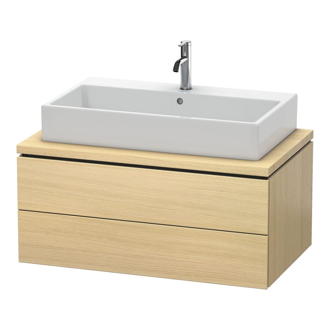 Duravit L-Cube – Έπιπλο Νιπτήρα – 920 mm, για κονσόλα, 2 συρτάρια, νιπτήρας κέντρο – Mediterranean oak Matt, Real wood veneer (LC581807171)