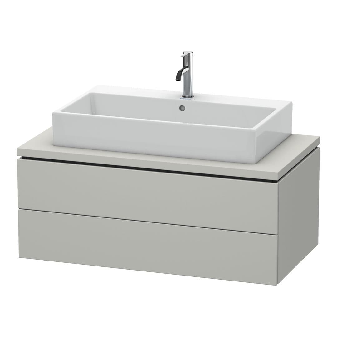 Duravit L-Cube – Έπιπλο Νιπτήρα – 1020 mm, για κονσόλα, 2 συρτάρια, νιπτήρας κέντρο, 1020 x 547 x 400 mm – Concrete grey Matt, Decor (LC581900707)
