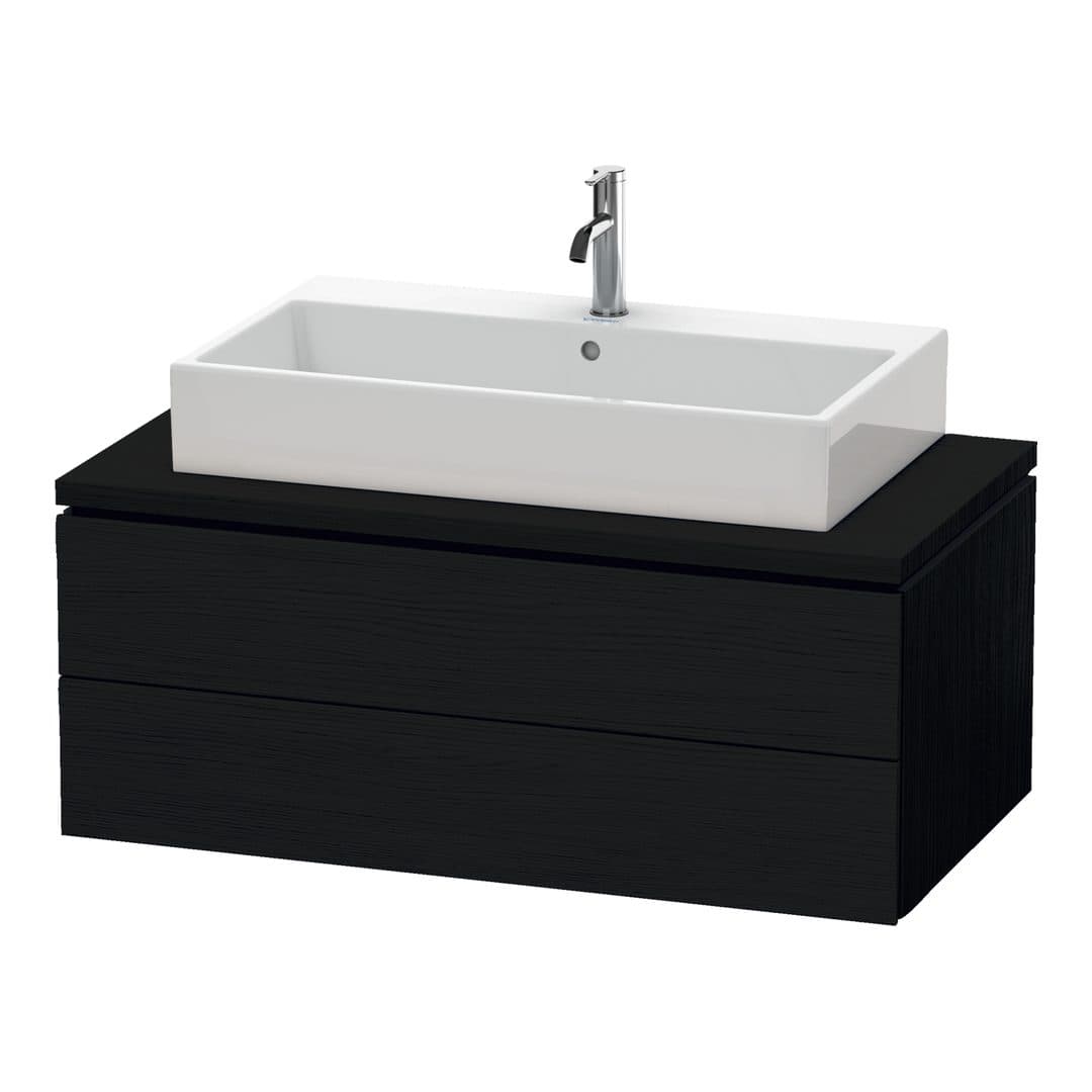 Duravit L-Cube – Έπιπλο Νιπτήρα – 1020 mm, για κονσόλα, 2 συρτάρια, νιπτήρας κέντρο, 1020 x 547 x 400 mm – Black oak Matt, Decor (LC581901616)