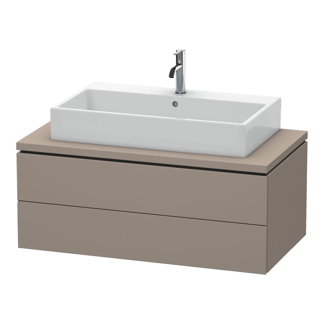 Duravit L-Cube – Έπιπλο Νιπτήρα – 1020 mm, για κονσόλα, 2 συρτάρια, νιπτήρας κέντρο, 1020 x 547 x 400 mm – Basalte Matt, Decor (LC581904343)