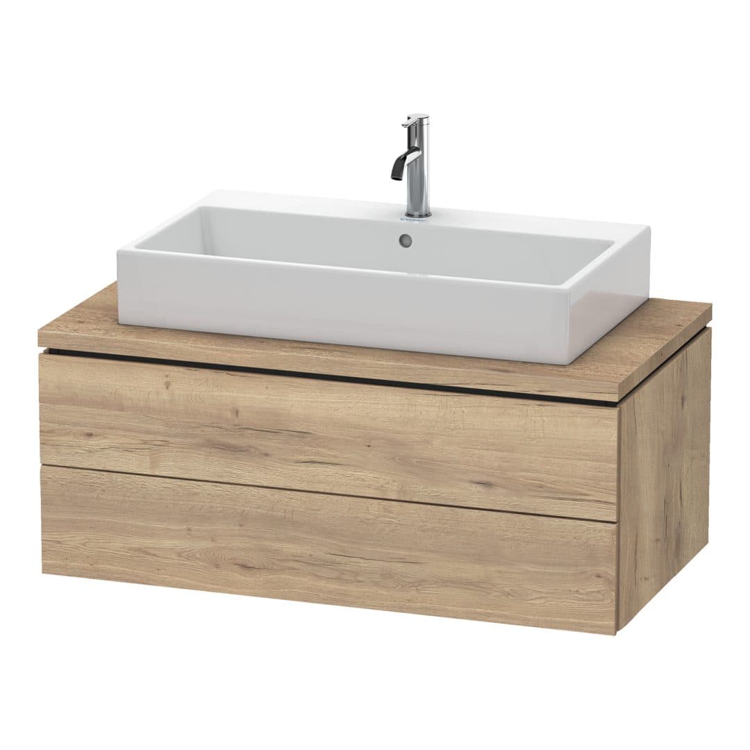 Duravit L-Cube – Έπιπλο Νιπτήρα – 1020 mm, για κονσόλα, 2 συρτάρια, νιπτήρας κέντρο, 1020 x 547 x 400 mm – Marbled Oak Matt, Decor (LC581905555)