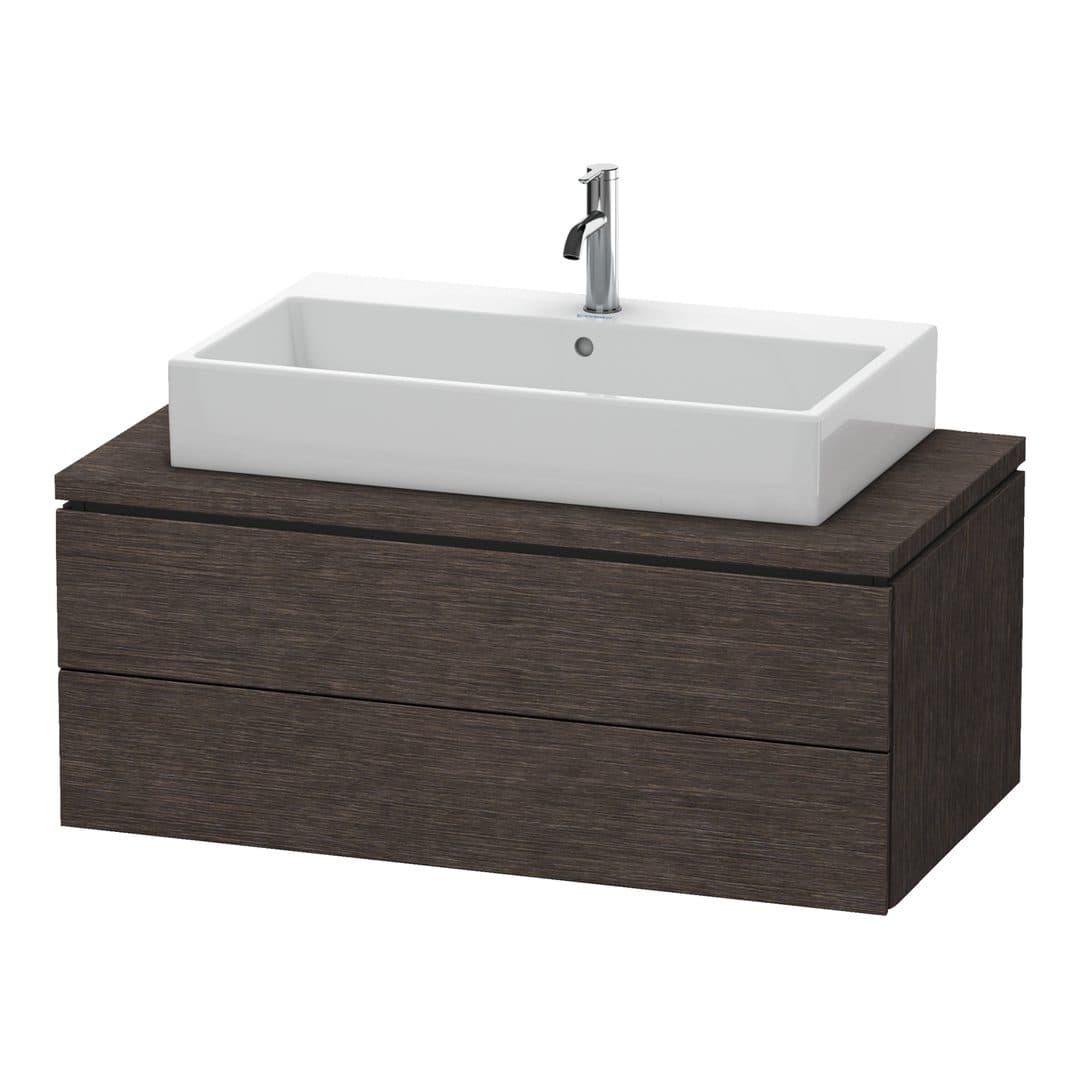 Duravit L-Cube – Έπιπλο Νιπτήρα – 1020 mm, για κονσόλα, 2 συρτάρια, νιπτήρας κέντρο, 1020 x 547 x 400 mm – Brushed dark oak Matt, Real wood veneer (LC581907272)