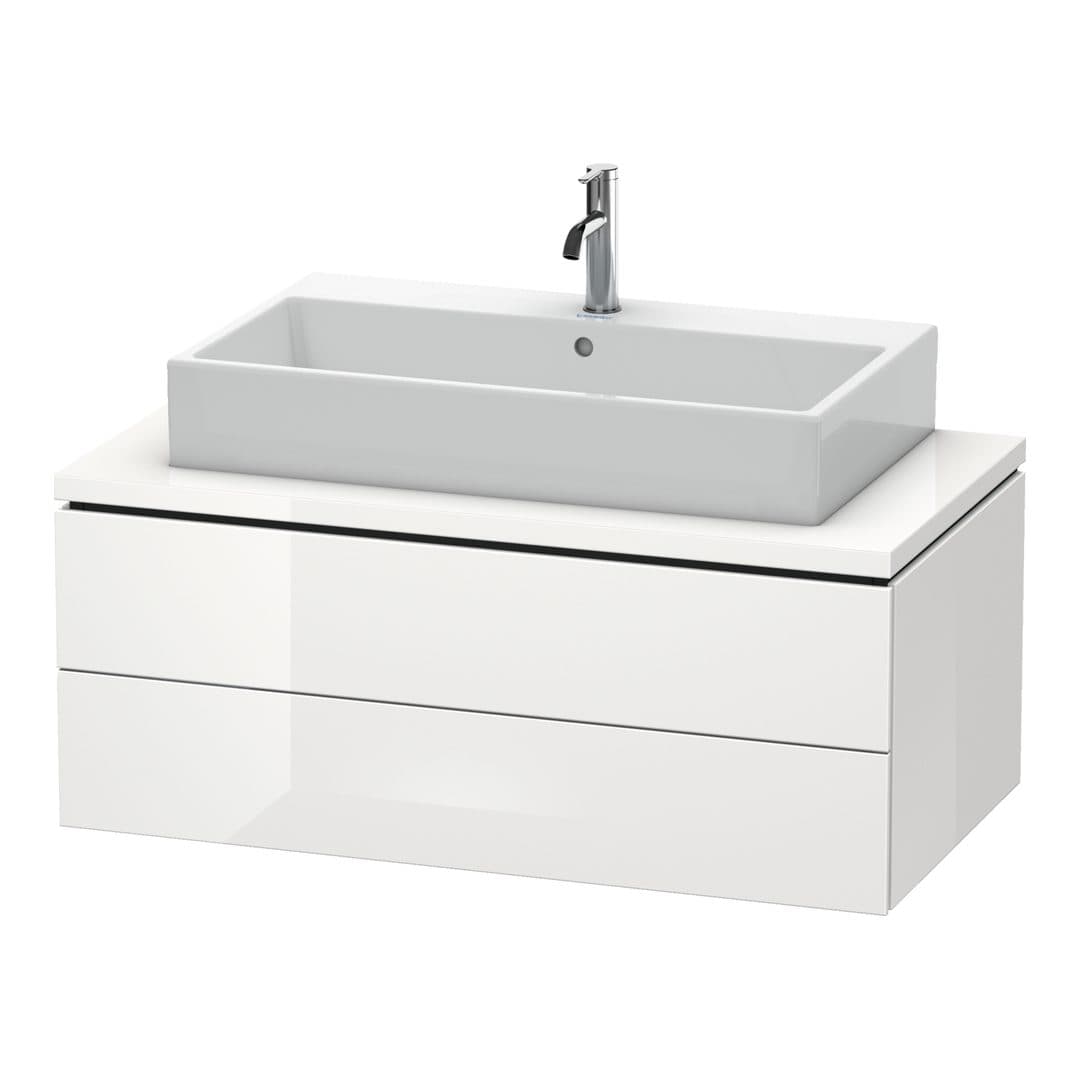 Duravit L-Cube – Έπιπλο Νιπτήρα – 1020 mm, για κονσόλα, 2 συρτάρια, νιπτήρας κέντρο, 1020 x 547 x 400 mm – White High Gloss, Lacquer (LC581908585)