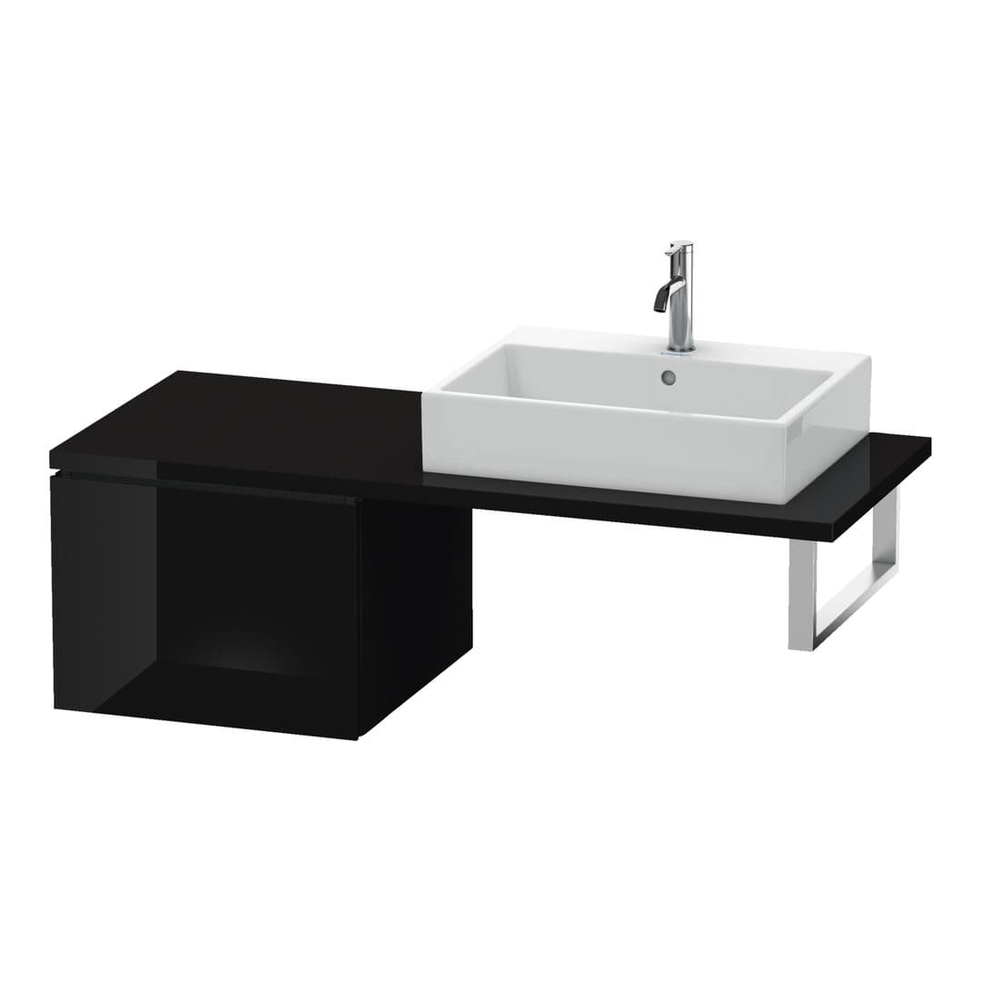 Duravit L-Cube – Ντουλάπι Μπάνιου – 520 mm, για κονσόλα, μοντέλο LC5832 – Black High Gloss, Lacquer (LC583204040)