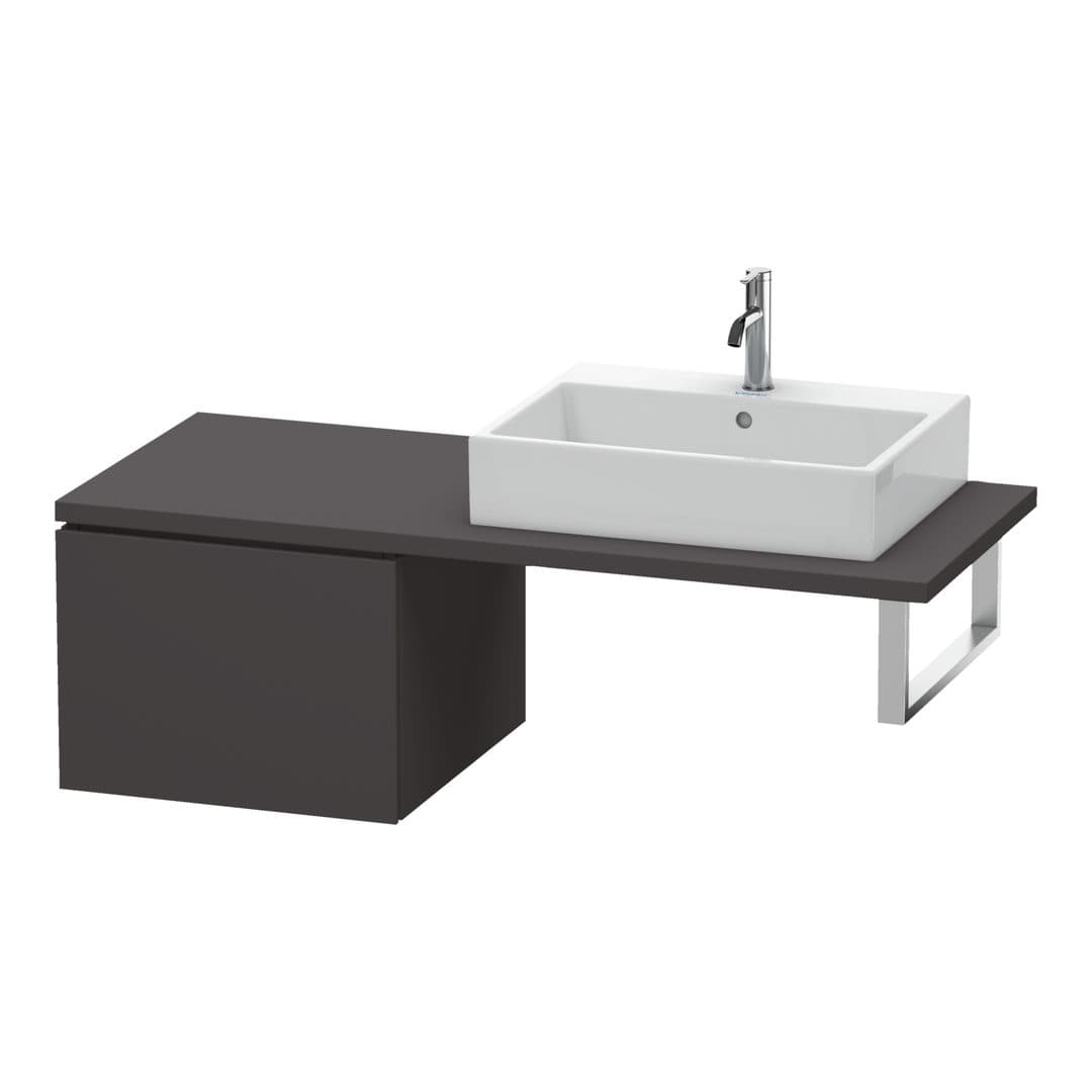 Duravit L-Cube – Ντουλάπι Μπάνιου – 520 mm, για κονσόλα, μοντέλο LC5832 – Graphite Super Matt, Decor (LC583208080)