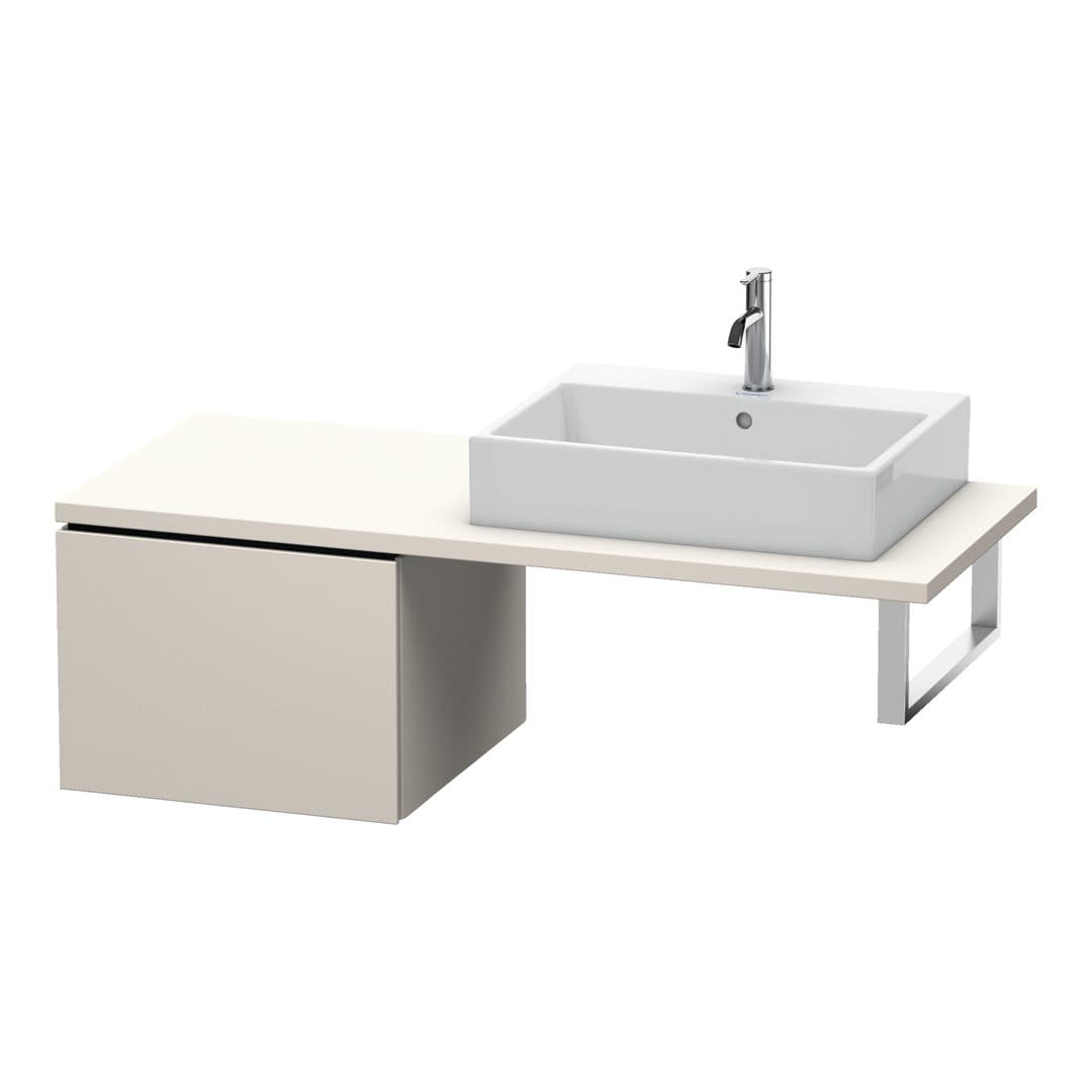 Duravit L-Cube – Ντουλάπι Μπάνιου – 520 mm, για κονσόλα – Taupe Super Matt, Decor (LC583208383)