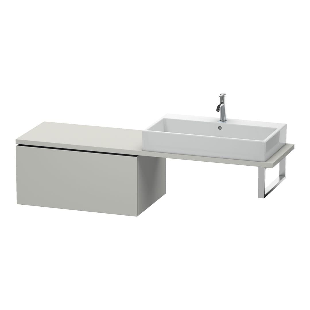 Duravit L-Cube – Ντουλάπι Μπάνιου – 820 mm, για κονσόλα, μοντέλο LC5834 – Concrete grey Matt, Decor (LC583400707)