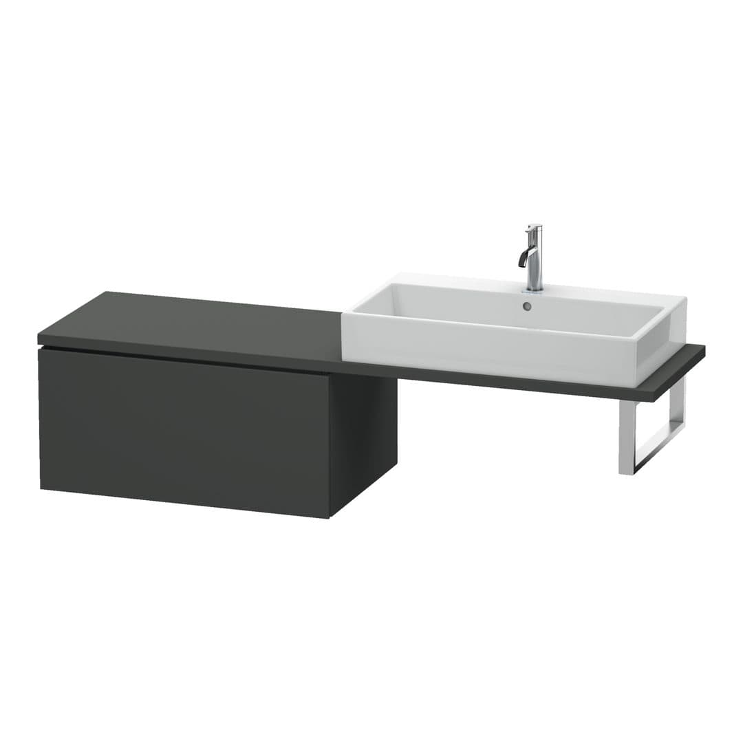 Duravit L-Cube – Ντουλάπι Μπάνιου – 820 mm, για κονσόλα, μοντέλο LC5834 – Graphite Matt, Decor (LC583404949)