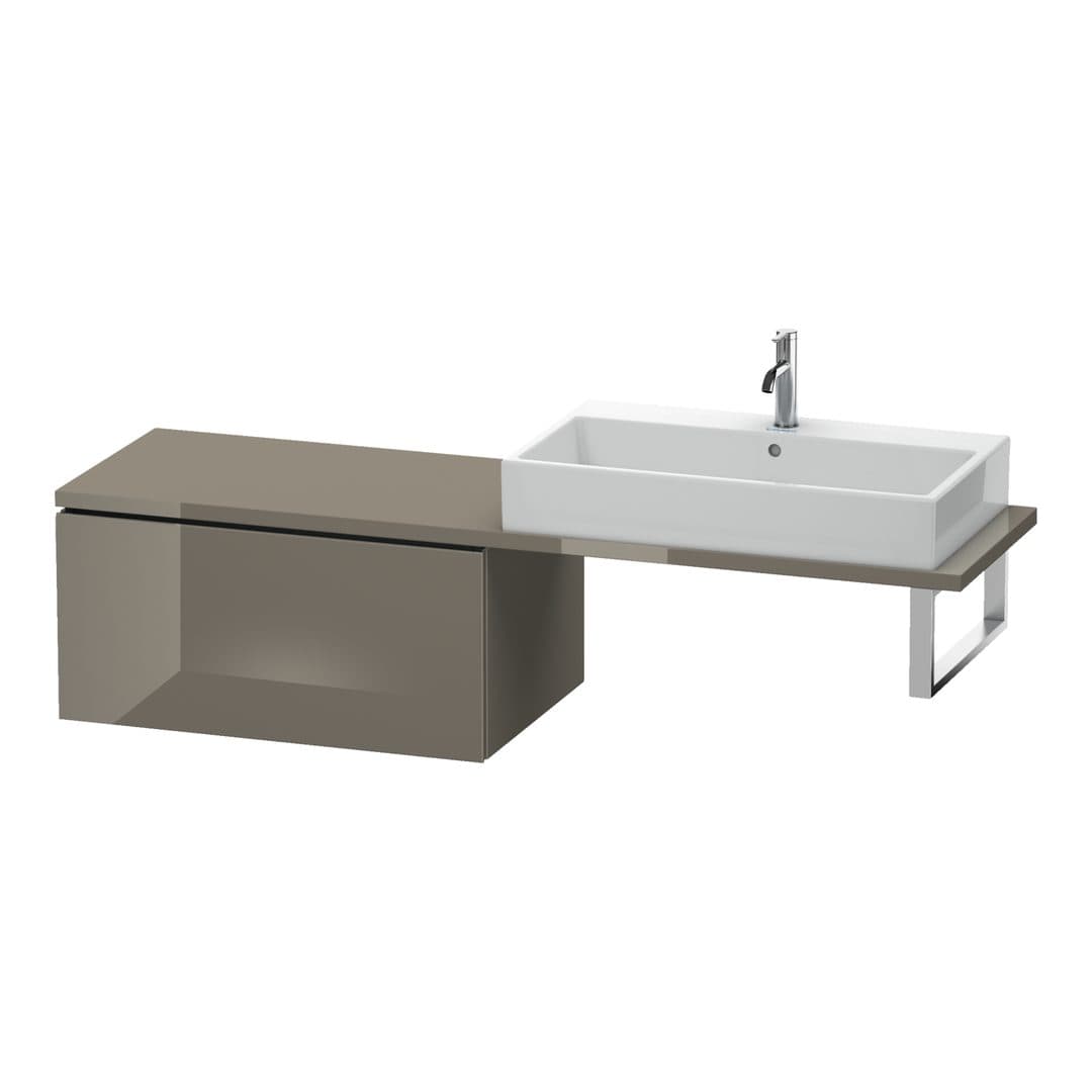 Duravit L-Cube – Ντουλάπι Μπάνιου – 820 mm, για κονσόλα, μοντέλο LC5834 – Flannel Grey High Gloss, Lacquer (LC583408989)