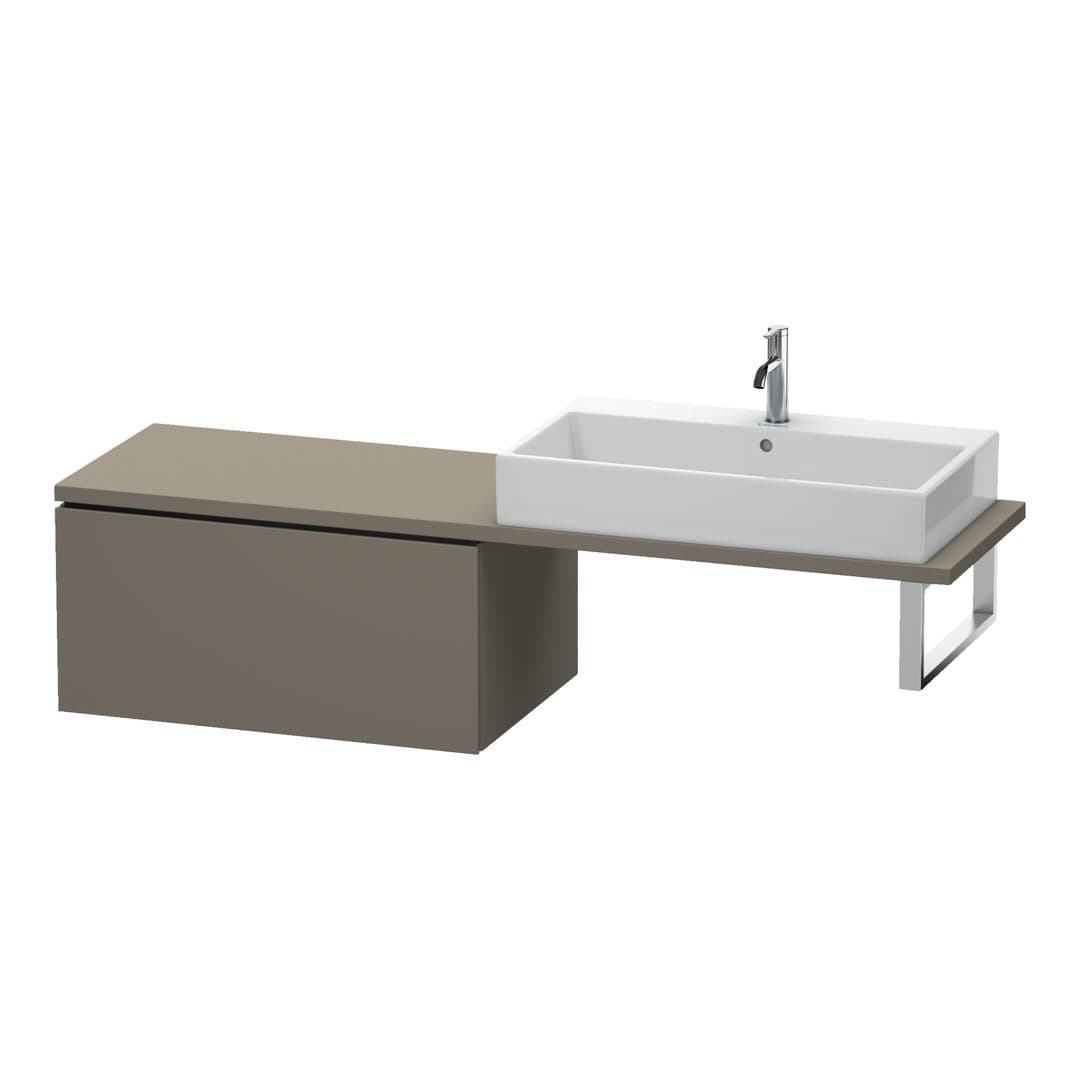 Duravit L-Cube – Ντουλάπι Μπάνιου – 820 mm, για κονσόλα, μοντέλο LC5834 – Flannel Grey Satin Matt, Lacquer (LC583409090)