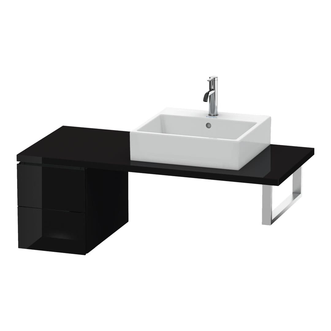 Duravit L-Cube – Ντουλάπι Μπάνιου – 320 mm, για κονσόλα, μοντέλο LC5835 – Black High Gloss, Lacquer (LC583504040)