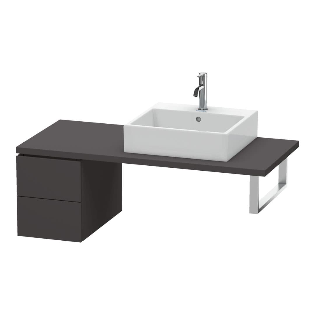 Duravit L-Cube – Ντουλάπι Μπάνιου – 320 mm, για κονσόλα, μοντέλο LC5835 – Graphite Super Matt, Decor (LC583508080)
