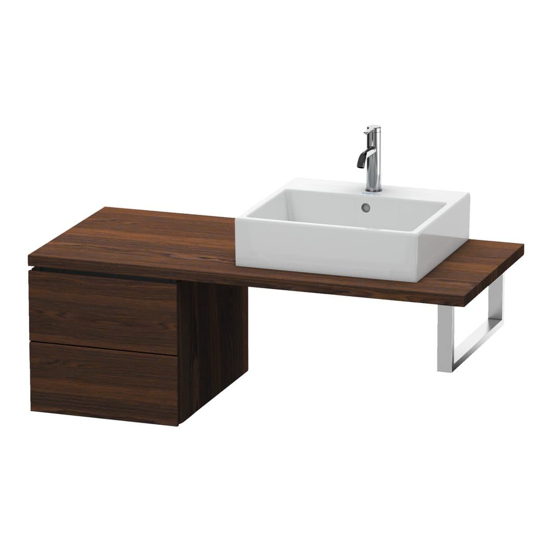 Duravit L-Cube – Ντουλάπι Μπάνιου – 420 mm, για κονσόλα, μοντέλο LC5836 – Brushed walnut Matt, Real wood veneer (LC583606969)