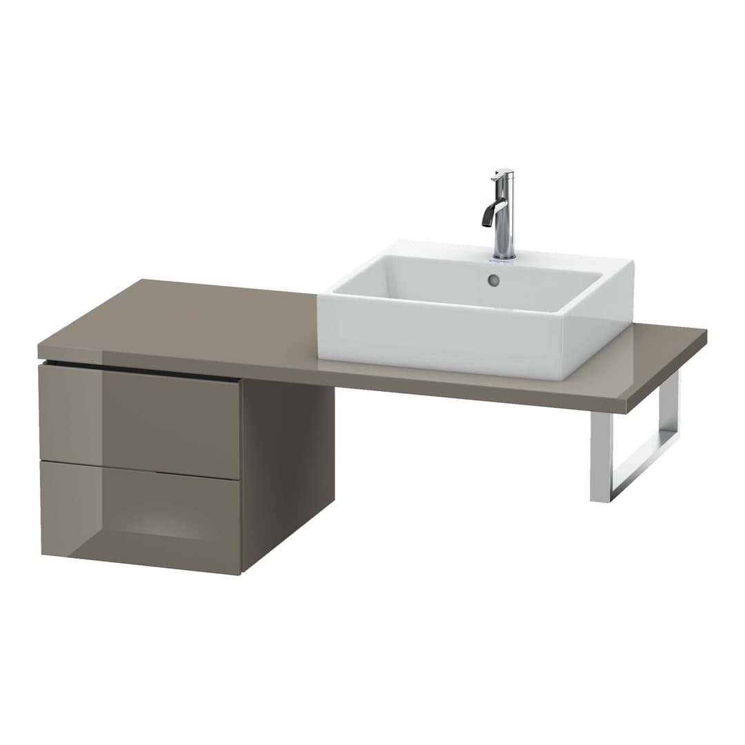 Duravit L-Cube – Ντουλάπι Μπάνιου – 420 mm, για κονσόλα, μοντέλο LC5836 – Flannel Grey High Gloss, Lacquer (LC583608989)