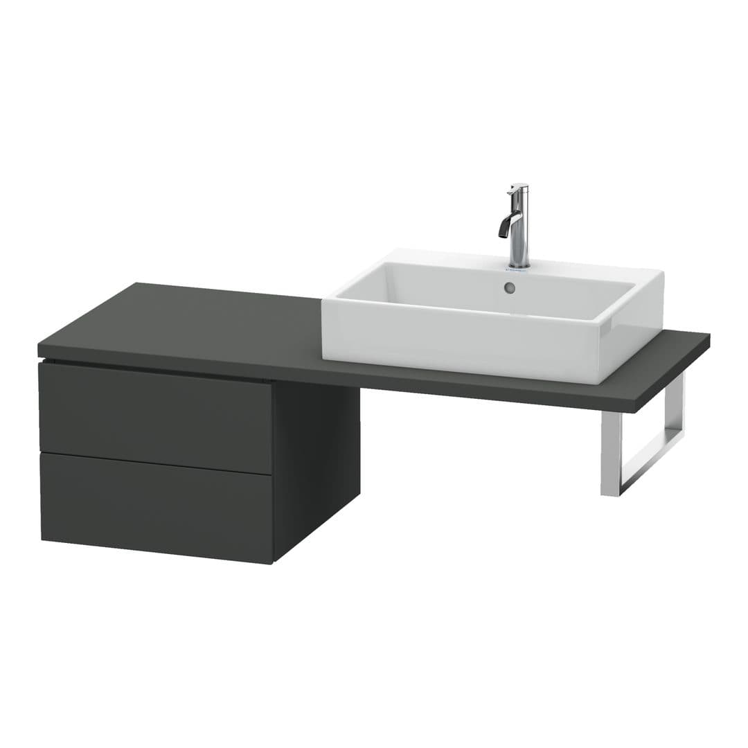 Duravit L-Cube – Ντουλάπι Μπάνιου – 520 mm, για κονσόλα, μοντέλο LC5837 – Graphite Matt, Decor (LC583704949)
