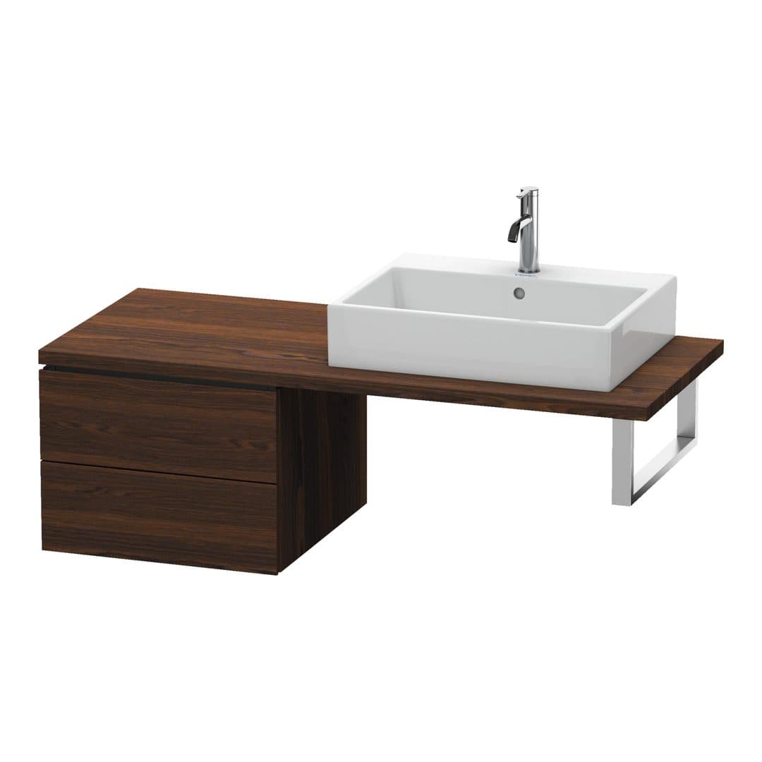 Duravit L-Cube – Ντουλάπι Μπάνιου – 520 mm, για κονσόλα, μοντέλο LC5837 – Brushed walnut Matt, Real wood veneer (LC583706969)