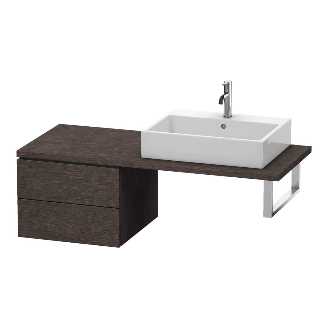 Duravit L-Cube – Ντουλάπι Μπάνιου – 520 mm, για κονσόλα, μοντέλο LC5837 – Brushed dark oak Matt, Real wood veneer (LC583707272)