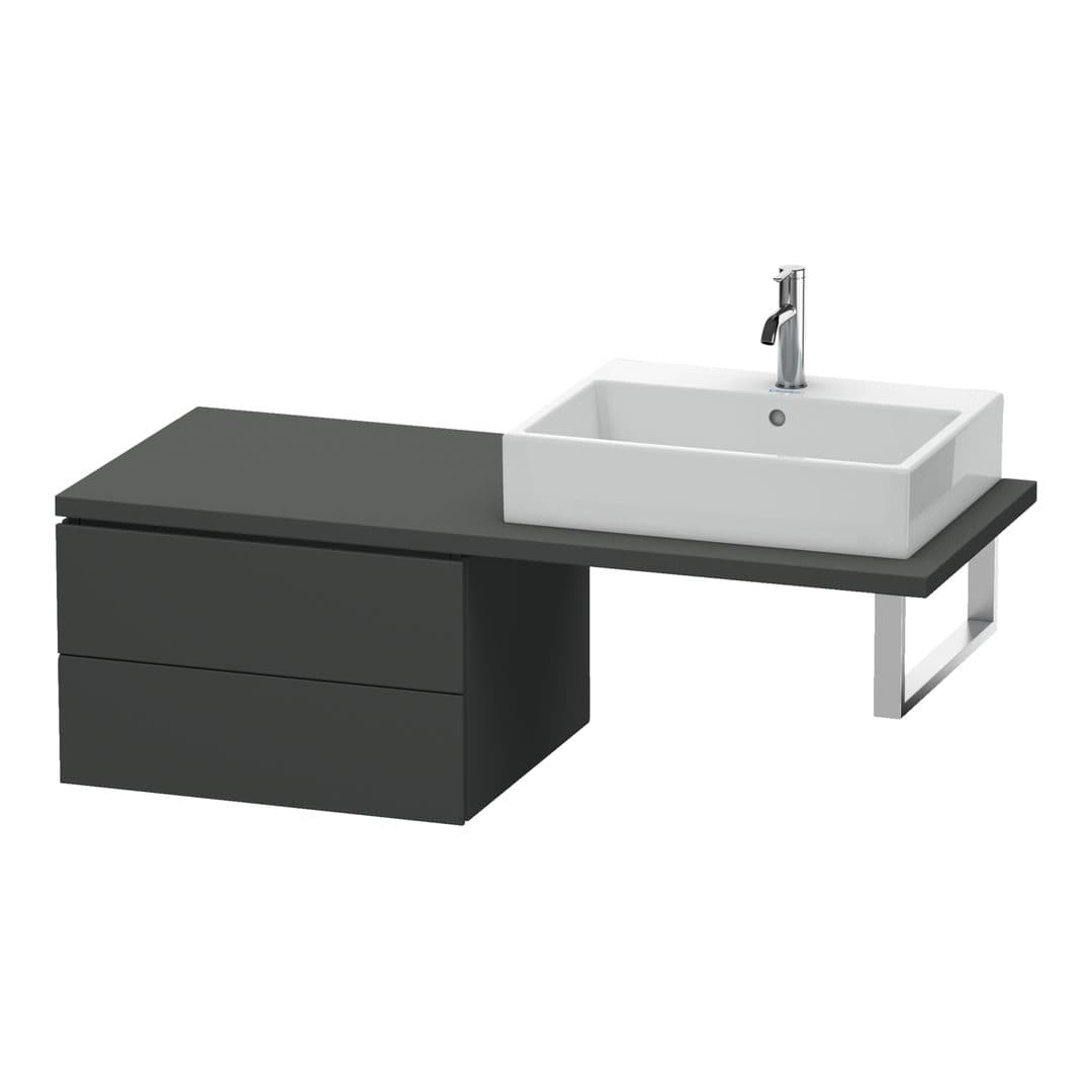Duravit L-Cube – Ντουλάπι Μπάνιου – 620 mm, για κονσόλα, μοντέλο LC5838 – Graphite Matt, Decor (LC583804949)