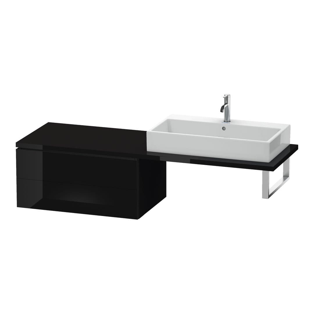 Duravit L-Cube – Ντουλάπι Μπάνιου – 820 mm, για κονσόλα, μοντέλο LC5839 – Black High Gloss, Lacquer (LC583904040)