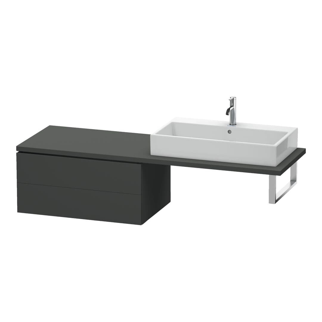 Duravit L-Cube – Ντουλάπι Μπάνιου – 820 mm, για κονσόλα, μοντέλο LC5839 – Graphite Matt, Decor (LC583904949)