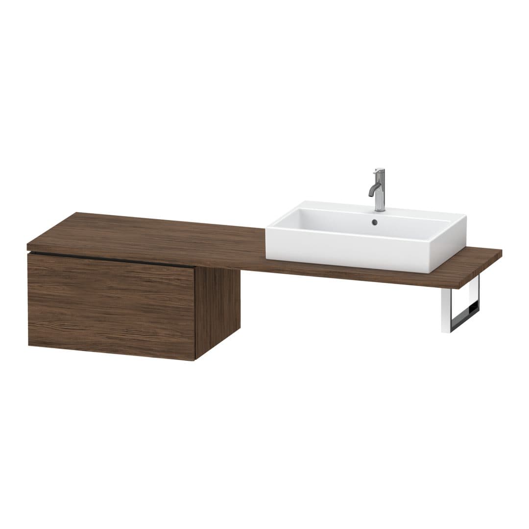 Duravit L-Cube – Ντουλάπι Μπάνιου – 720 mm, για κονσόλα, μοντέλο LC5854 – Walnut dark Matt, Decor (LC585402121)