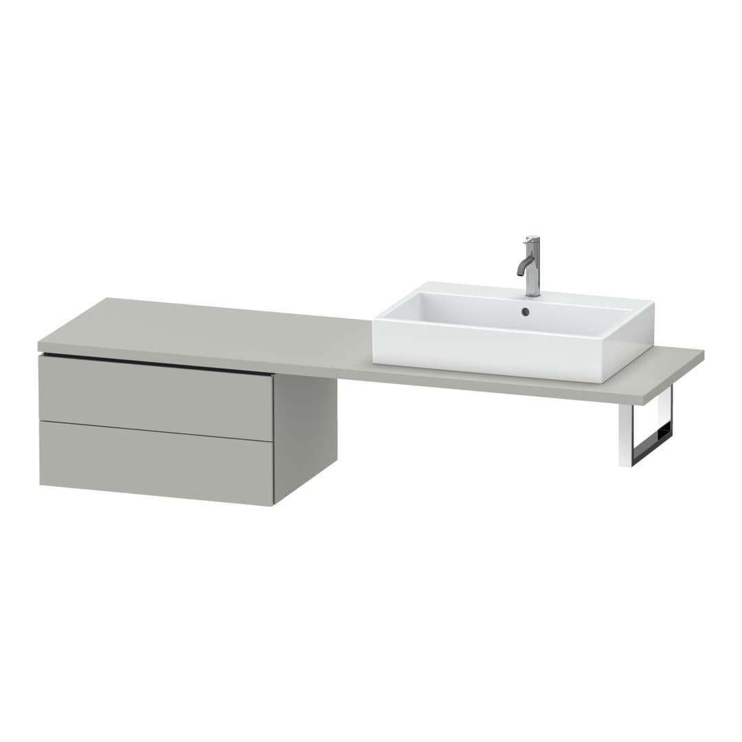 Duravit L-Cube – Ντουλάπι Μπάνιου – 720 mm, για κονσόλα, μοντέλο LC5859 – Concrete grey Matt, Decor (LC585900707)