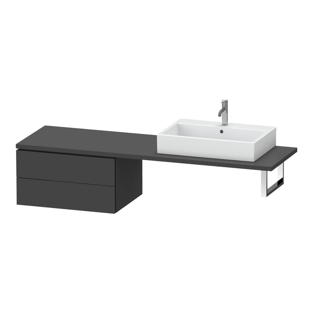 Duravit L-Cube – Ντουλάπι Μπάνιου – 720 mm, για κονσόλα, μοντέλο LC5859 – Graphite Matt, Decor (LC585904949)