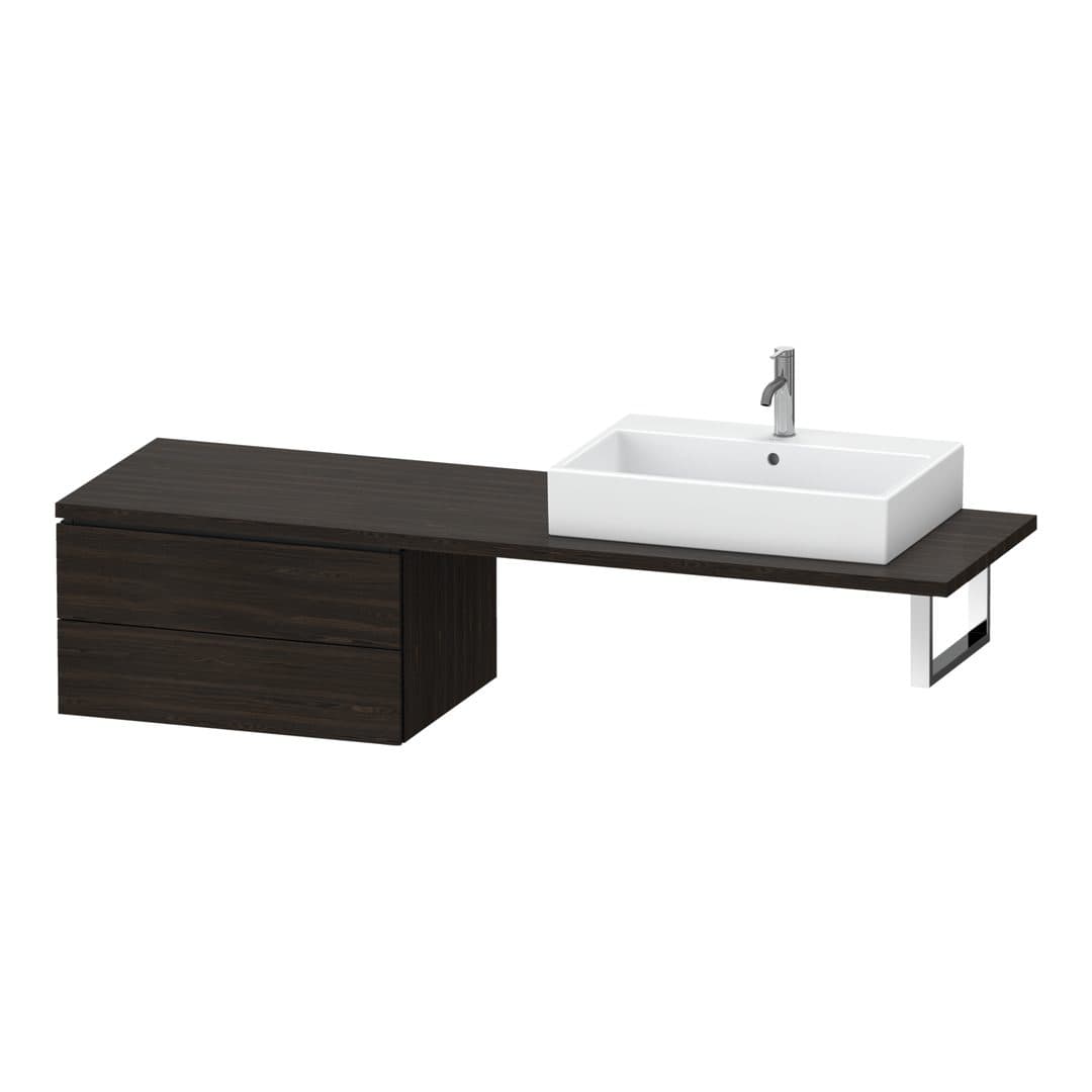 Duravit L-Cube – Ντουλάπι Μπάνιου – 720 mm, για κονσόλα, μοντέλο LC5859 – Brushed walnut Matt, Real wood veneer (LC585906969)