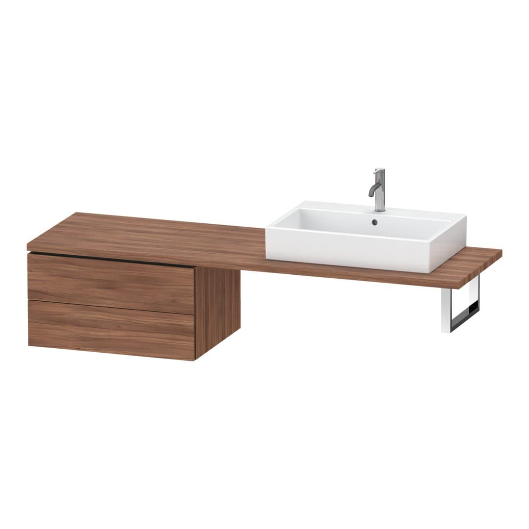 Duravit L-Cube – Ντουλάπι Μπάνιου – 720 mm, για κονσόλα, μοντέλο LC5859 – Walnut Matt, Decor (LC585907979)