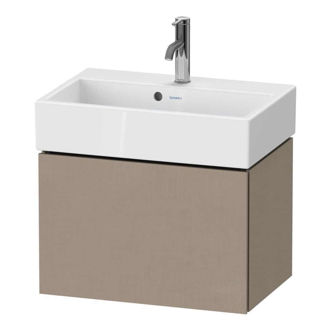 Duravit L-Cube – Έπιπλο Νιπτήρα – 584 mm, 1 συρτάρι, νιπτήρας κέντρο, Compact – Linen Matt, Decor (LC611907575)