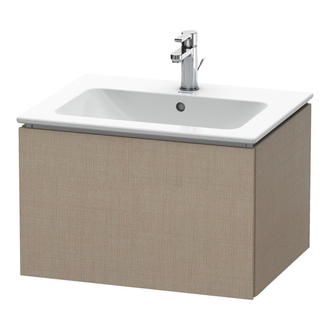 Duravit L-Cube – Έπιπλο Νιπτήρα – 620 mm, 1 συρτάρι, νιπτήρας κέντρο – Linen Matt, Decor (LC614007575)