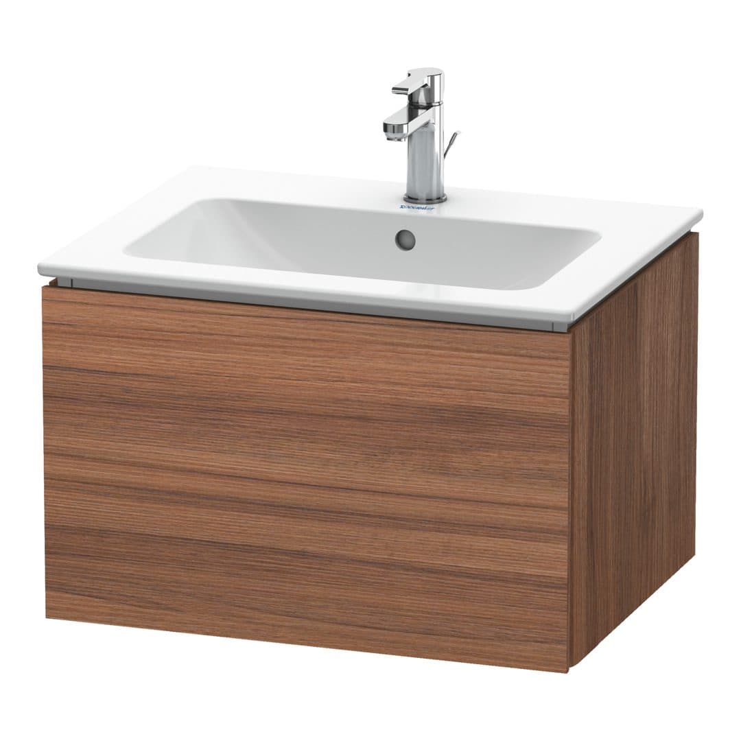 Duravit L-Cube – Έπιπλο Νιπτήρα – 620 mm, 1 συρτάρι, νιπτήρας κέντρο – Walnut Matt, Decor (LC614007979)