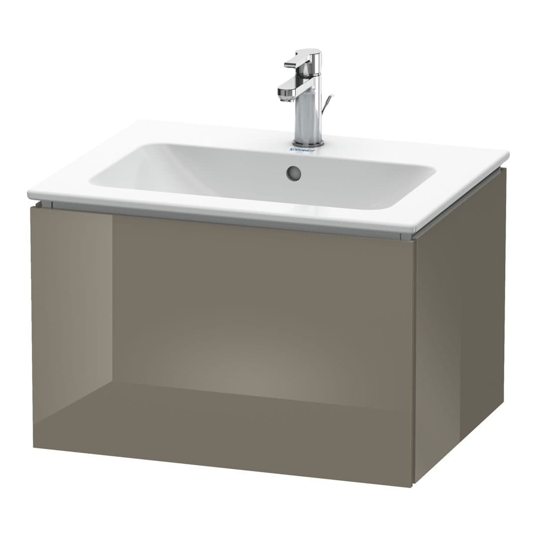Duravit L-Cube – Έπιπλο Νιπτήρα – 620 mm, 1 συρτάρι, νιπτήρας κέντρο – Flannel Grey High Gloss, Lacquer (LC614008989)