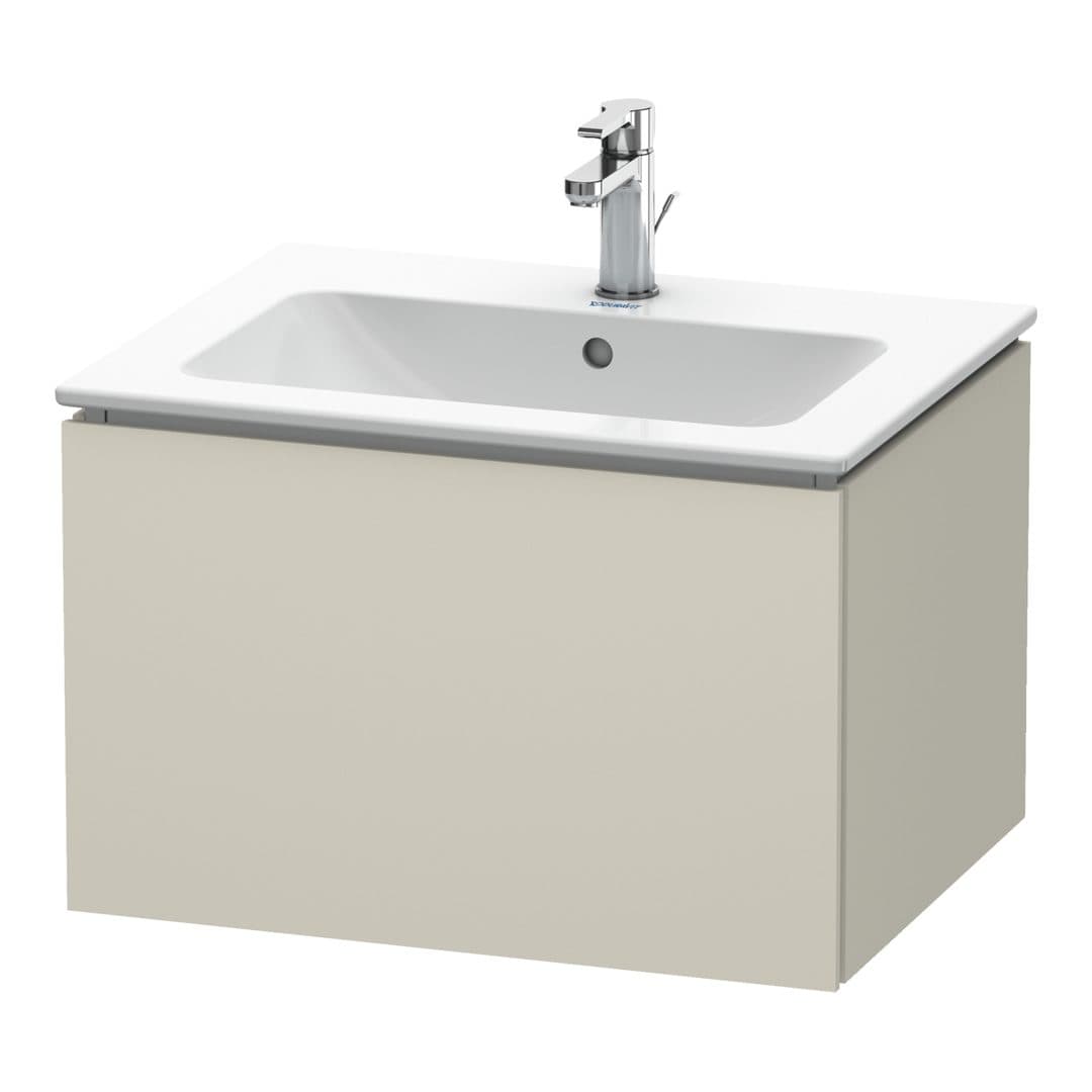 Duravit L-Cube – Έπιπλο Νιπτήρα – 620 mm, 1 συρτάρι, νιπτήρας κέντρο – Taupe Matt, Decor (LC614009191)
