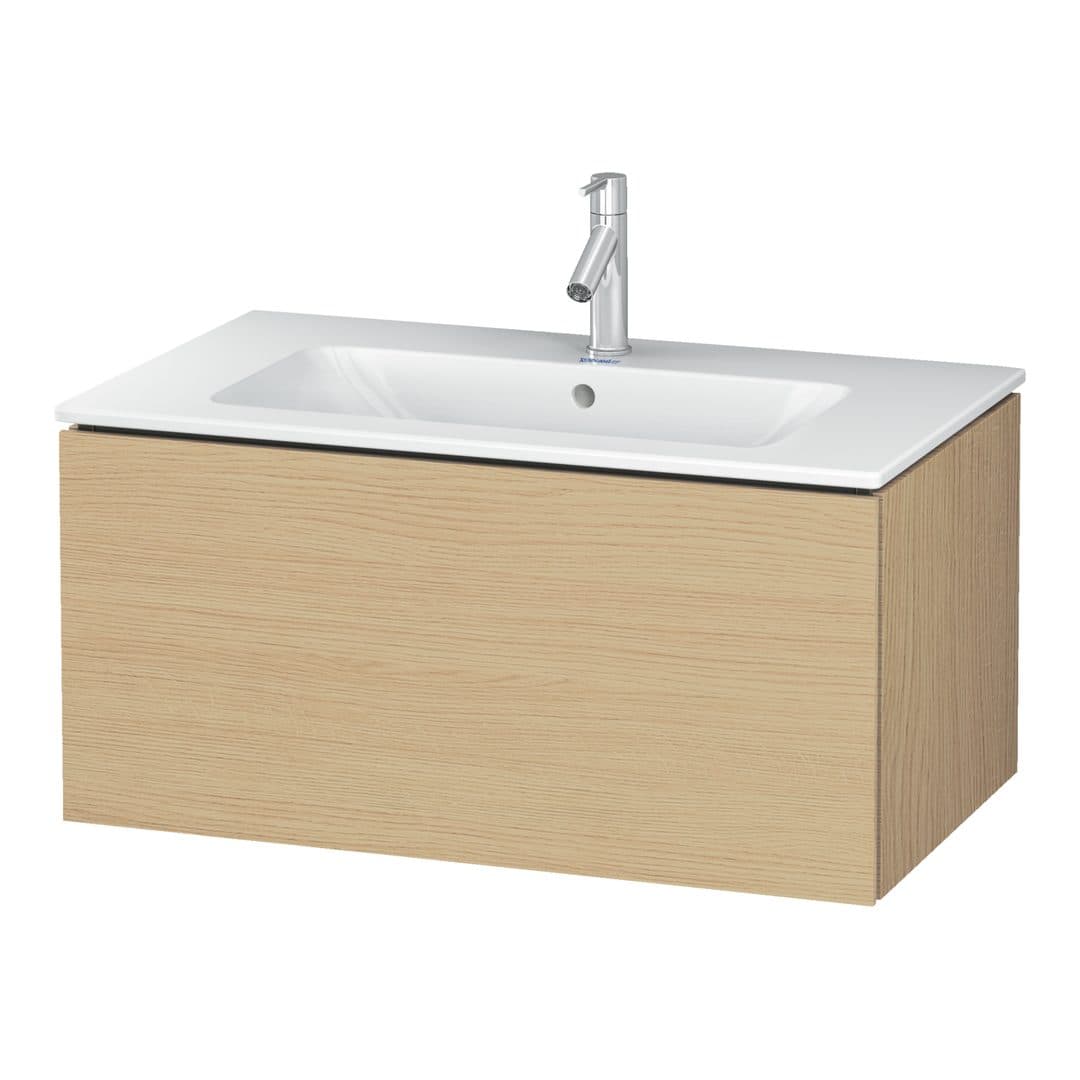 Duravit L-Cube – Έπιπλο Νιπτήρα – 820 mm, 1 συρτάρι, νιπτήρας κέντρο, 820 x 481 x 400 mm – Natural oak, Decor (LC614103030)