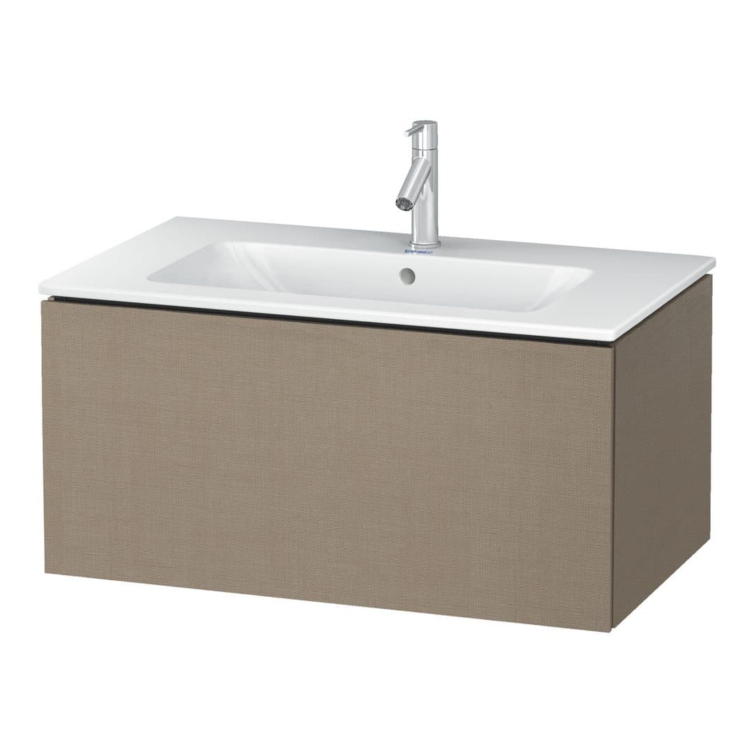 Duravit L-Cube – Έπιπλο Νιπτήρα – 820 mm, 1 συρτάρι, νιπτήρας κέντρο, 820 x 481 x 400 mm – Linen Matt, Decor (LC614107575)