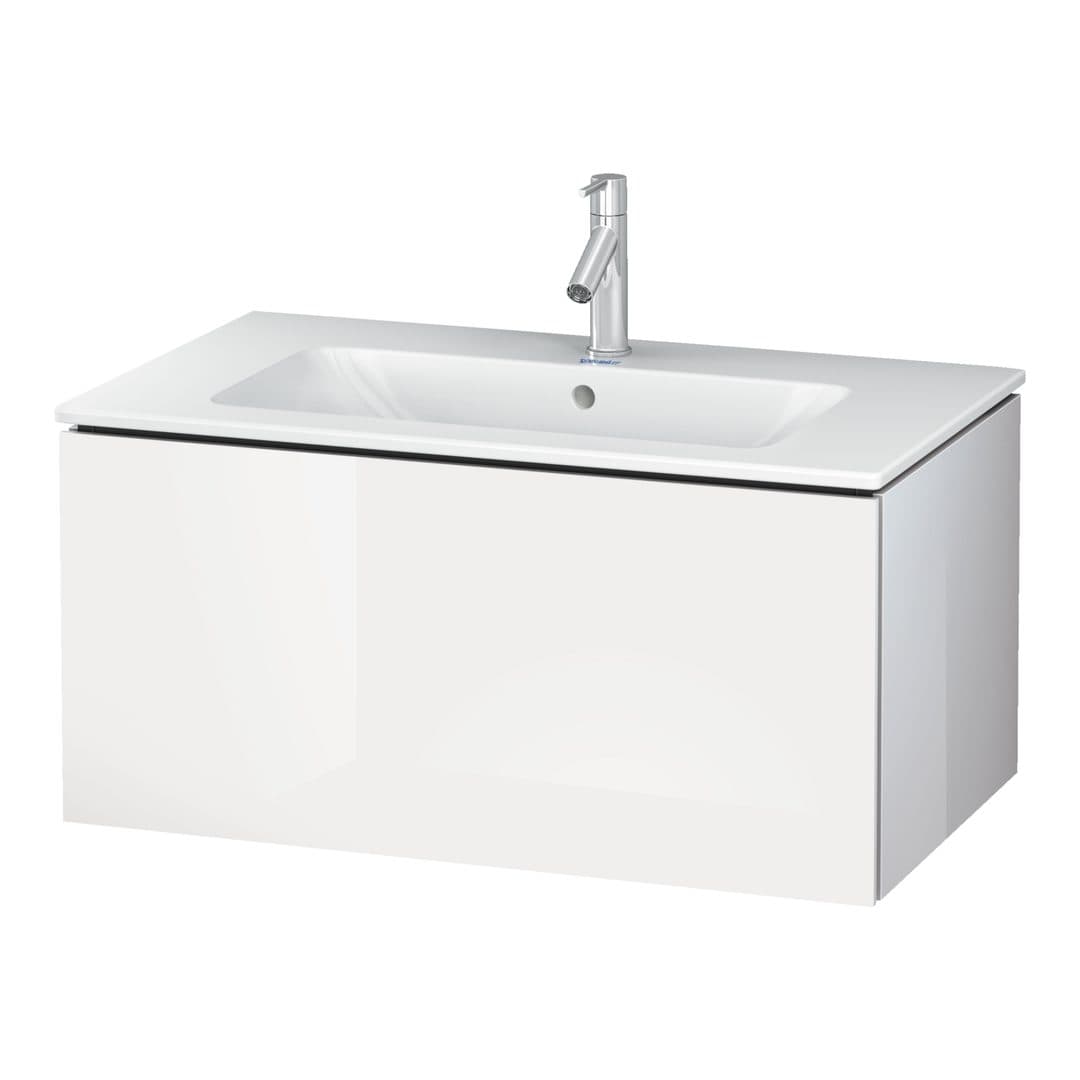 Duravit L-Cube – Έπιπλο Νιπτήρα – 820 mm, 1 συρτάρι, νιπτήρας κέντρο, 820 x 481 x 400 mm – White High Gloss, Lacquer (LC614108585)